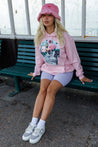 pink skull hoodie