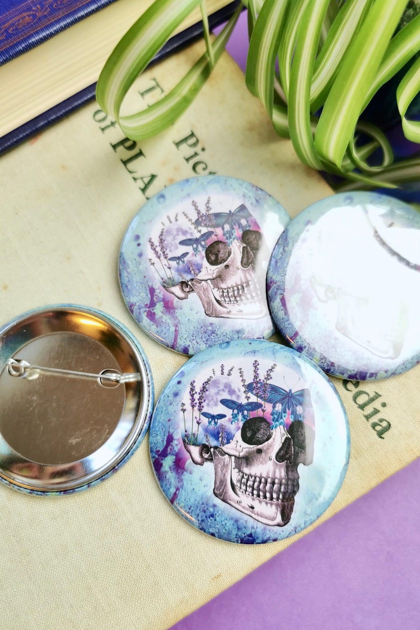 Large skull store buttons