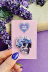 skull pin badge