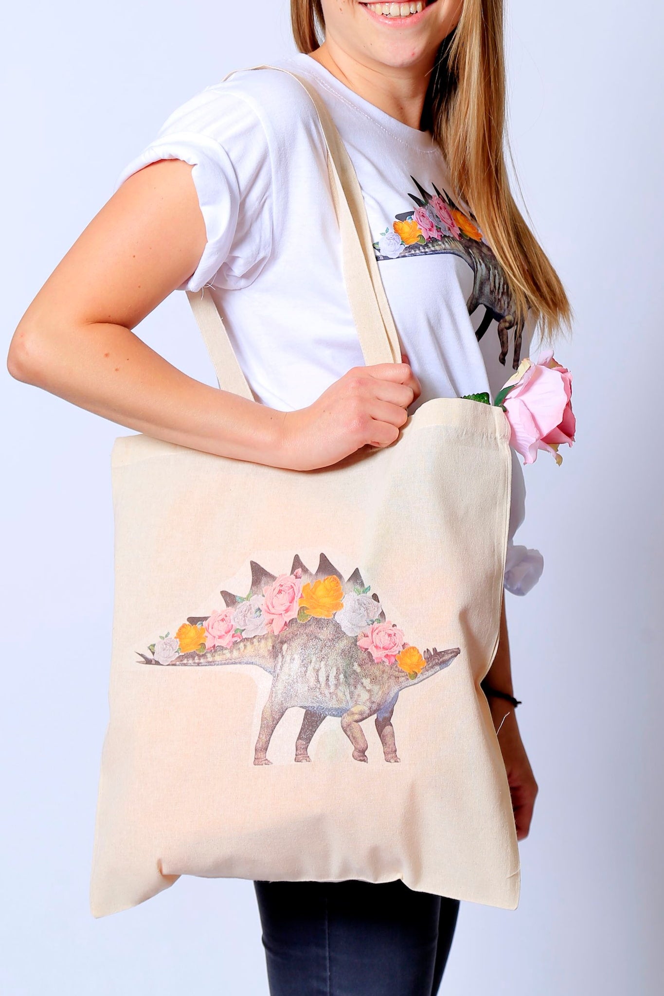 Dinosaur tote bag hot sale